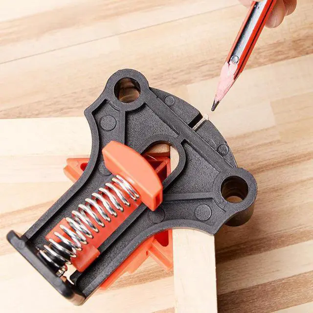 Alt view image 3 of 4 - Pince à Angle droit pour le travail du bois, 60 ° 90 ° 120 °, fixateur de pince d'angle pour charpentier, armoires de perçage, cadre Photo, 4 pièces