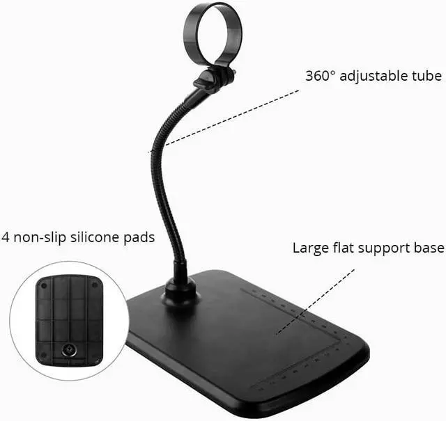 Alt view image 4 of 4 - Microscope numérique Portable USB, pour iPhone iPad PC 50x-1000x, caméra LED, Microscope électronique avec support Flexible à 360 °