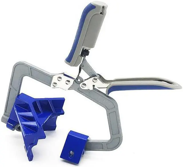 Alt view image 4 of 4 - Fixation auxiliaire à 90 degrés, planche d'épissure pour le travail du bois, panneau de positionnement, Clip fixe, charpentier, serrage d'angle, outil de serrage carré