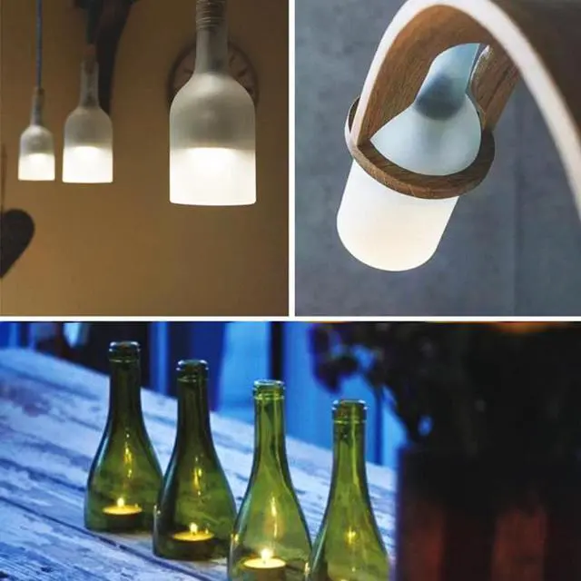 Alt view image 2 of 4 - Coupe-bouteille de vin en verre, Machine à découper, bocal de bière, fête de vacances, bricolage, outils de décoration, alliage d'acier inoxydable