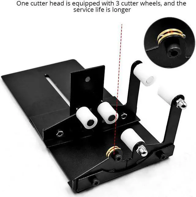 Alt view image 4 of 4 - Coupe-bouteille de vin en verre, Machine à découper, bocal de bière, fête de vacances, bricolage, outils de décoration, alliage d'acier inoxydable