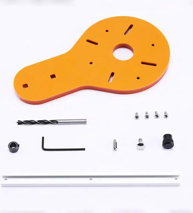 Main image of Nouveau gabarit de coupe circulaire électrique, pour routeur à bois, tondeuse à main, travail du bois, fraisage, accessoires à rainure circulaire