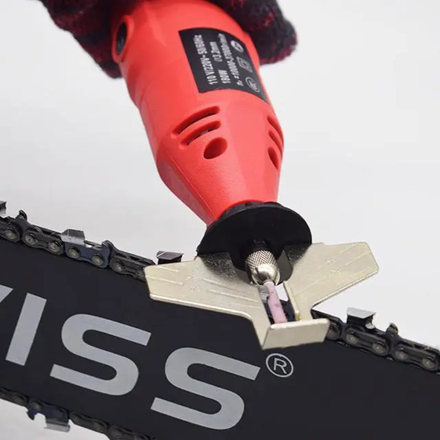 Alt view image 2 of 4 - Kit d'aiguisage de scie à chaîne, 180W, 37000 tr/min, broyeur électrique, puissance d'affûtage, Mini Kit de polissage, Machine, outil d'affûtage rapide