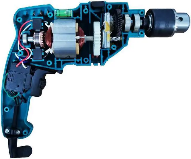 Alt view image 4 of 7 - Perceuse à câble avec Impact 220v, perceuse électrique classique, perceuse à main, bricolage, pilote électrique, outil de travail du bois