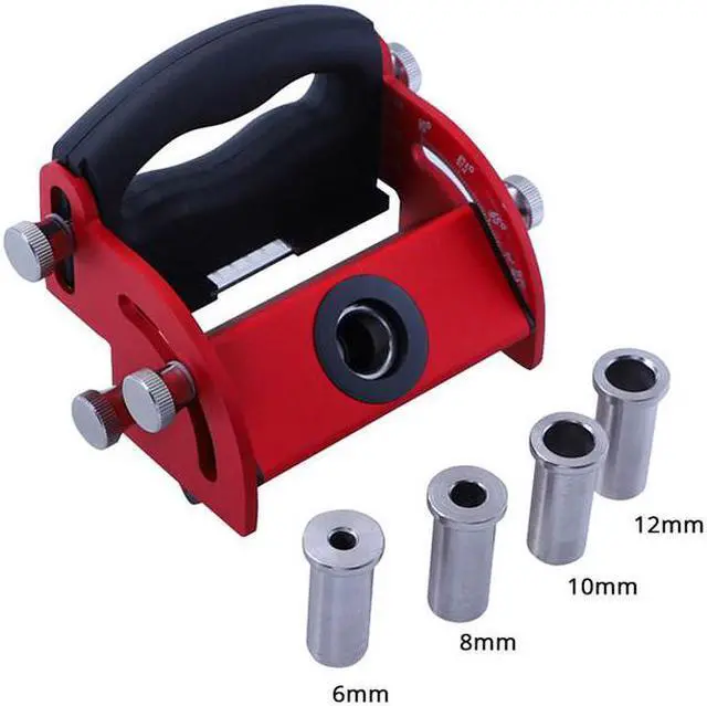 Main image of Gabarit de perçage pour le travail du bois, localisateur de trous obliques, gabarit de trou de poche, ligne centrale, outil pour épissure de planche de bois