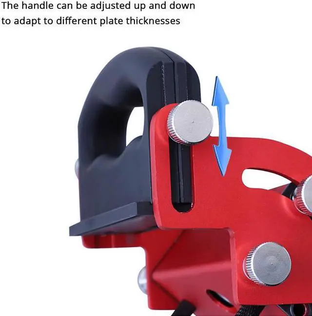 Alt view image 3 of 7 - Gabarit de perçage pour le travail du bois, localisateur de trous obliques, gabarit de trou de poche, ligne centrale, outil pour épissure de planche de bois