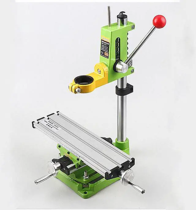 Alt view image 3 of 7 - Table de travail pour fraiseuse, Mini, haute précision, en aluminium, fraiseuse multifonction, perceuse d'établi (BG6300)