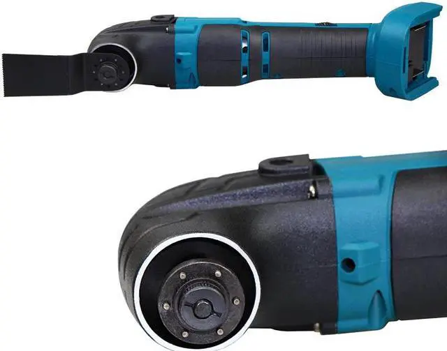 Alt view image 4 of 7 - Outil multifonction oscillant 21V, scie électrique sans fil à vitesse Variable, sans balais, outil de coupe de pelle à bois avec accessoires