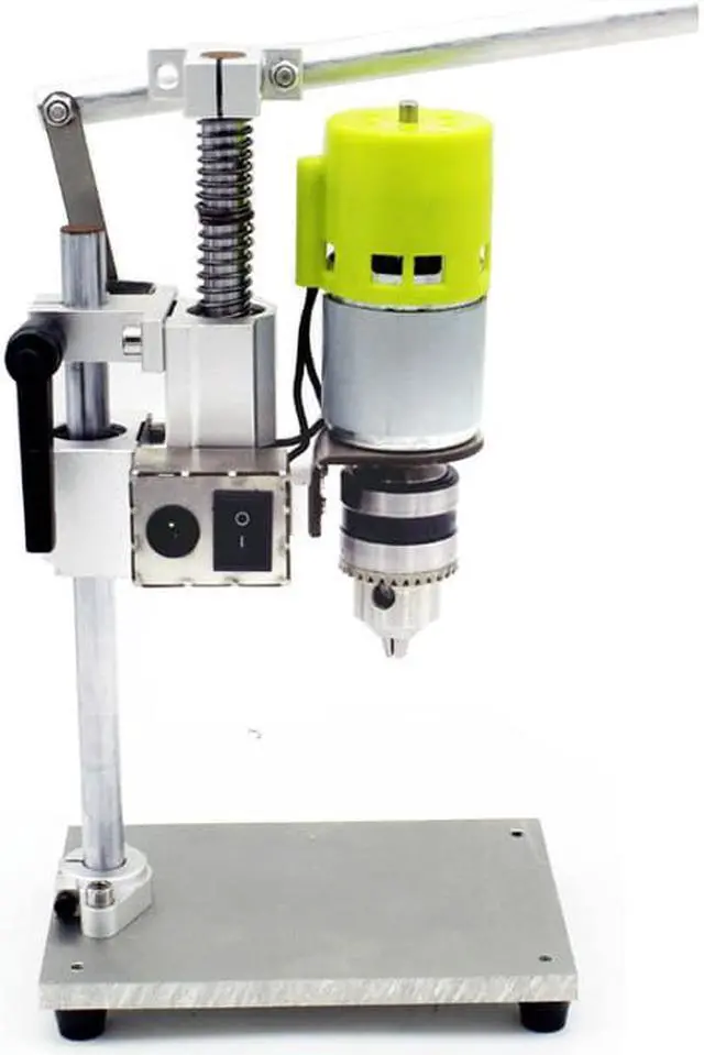 Alt view image 3 of 7 - Perceuse à pression à vitesse Variable 100-230v, Mini perceuse d'établi électrique 100W, mandrin 1.5-10mm