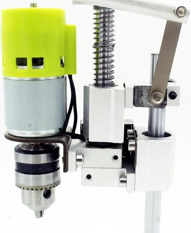 Alt view image 4 of 7 - Perceuse à pression à vitesse Variable 100-230v, Mini perceuse d'établi électrique 100W, mandrin 1.5-10mm