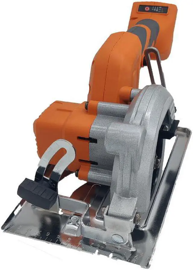 Alt view image 3 of 7 - Mini scie circulaire électrique sans fil de 5 pouces, multifonctionnelle, sans balais, outil électrique de bricolage pour couper du bois et des tubes en PVC