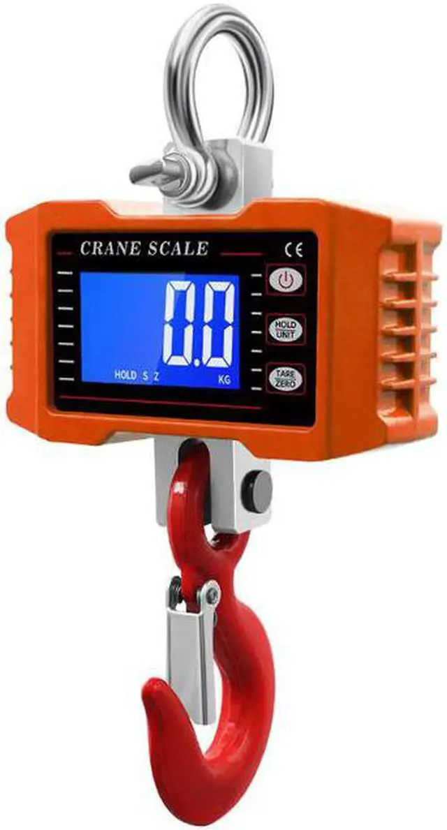Main image of Balance de grue numérique industrielle 1000kg/2000lb, balance suspendue robuste avec télécommande, affichage LED électronique Portable