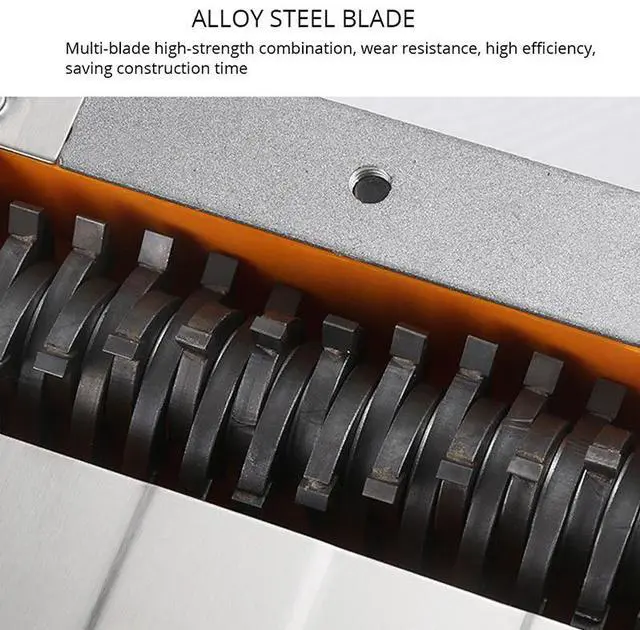 Alt view image 4 of 4 - Raboteuse murale électrique 220V, 2000w, Machine à pelleter les vieux murs, avec mastic, profondeur réglable de 0 à 4MM, sans poussière