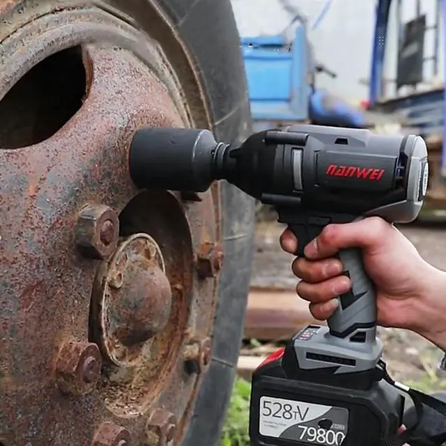 Alt view image 2 of 4 - True 600N.m  clé à chocs électrique sans fil 21V, outil industriel sans balais pour la réparation de voitures et de camions