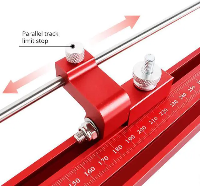Alt view image 3 of 4 - Rail de guidage parallèle pour le travail du bois, scie circulaire électrique 1200mm, Machine à graver, piste auxiliaire de coupe, accessoire d'outil électrique