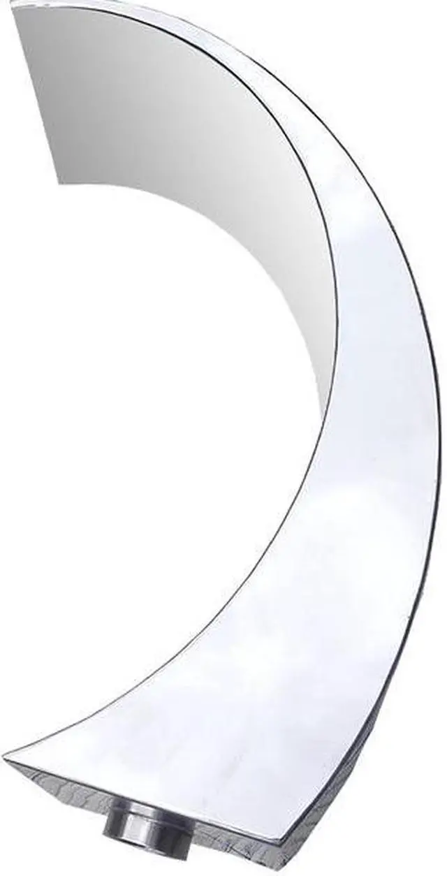 Main image of Fontaine de piscine en acier inoxydable, 40x20cm, cascade extérieure, fontaine argentée pour piscines de sol, jardin, descente, étang, fonction d'eau