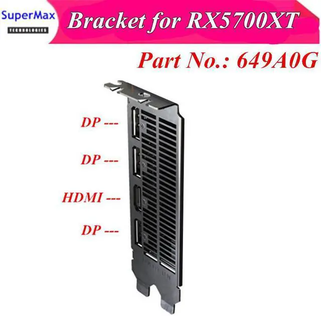 Main image of Support de carte graphique AMD Radeon RX5700XT, déflecteur de carte vidéo RX 5700XT, lunette de GPU vierge 649A0G