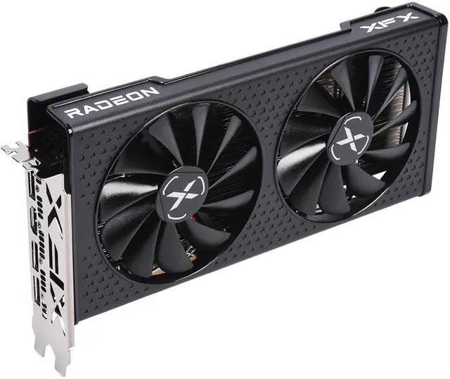 Alt view image 4 of 4 - Nouveau support pour carte graphique de jeu XFX RX 6600 8G GDDR6, Black Wolf, lunette de déflecteur, 5 pièces/lot