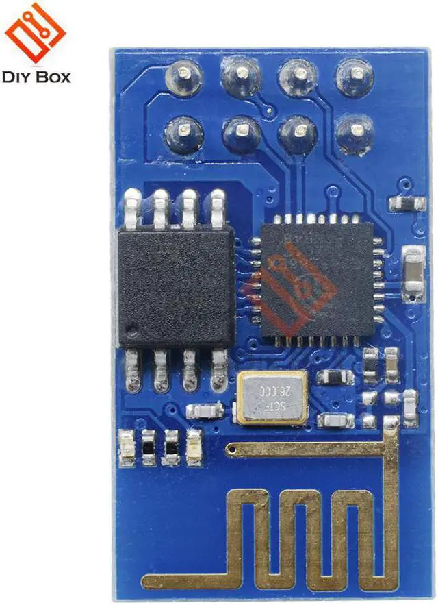 Alt view image 5 of 7 - ESP8266 ESP-01 ESP01 WIFI Wireless Transceiver Remote Serial Port Wireless Module LWIP AP+STA SMD Interface Board DIY Electric