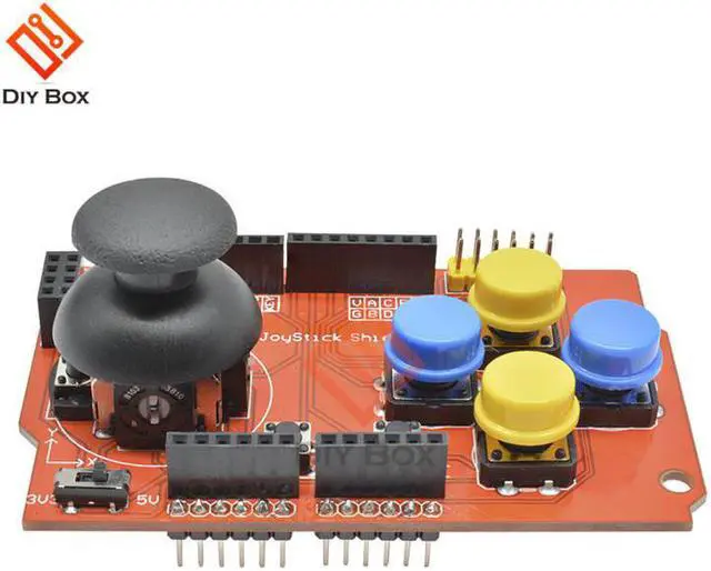 Alt view image 7 of 7 - Gamepad JoyStick Keypad Shield Module Puzzle Expansion Board for Arduino nRF24L01 Nk 5110 LCD IIC I2C  Mega 1280 2560