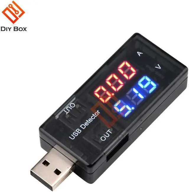 Alt view image 5 of 7 - Dual Output USB Tester Mobile Power Charging Detector Tester Dual Display LED Digital Voltmeter Ammeter Voltage Current Detector