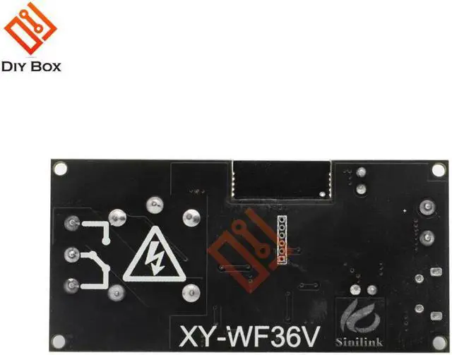 Alt view image 3 of 4 - Eyewink Sinilink WIFI Mobile Phone Remote Control Relay Module DC6V~36V Smart Home Phone APP ESP-12F XY-WF36V