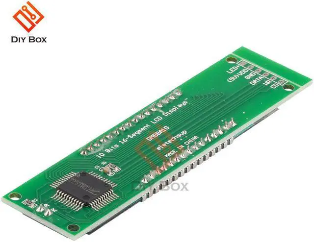 Alt view image 3 of 7 - SPI LCD Display Module LED Module 10 Bit 16 Segment Module Digital Segment Tube With Blue Backlight TM1622 Chip DM8BA10 NO PIN