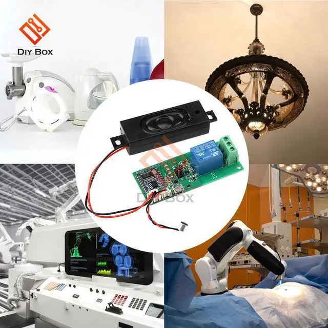 Alt view image 2 of 4 - HLK-V20 Speech Recognition Module Human Speech Voice Control Module Development Board Custom Voice Control Switch Module