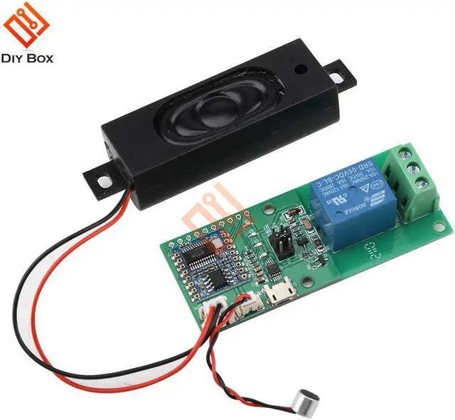 Alt view image 3 of 4 - HLK-V20 Speech Recognition Module Human Speech Voice Control Module Development Board Custom Voice Control Switch Module