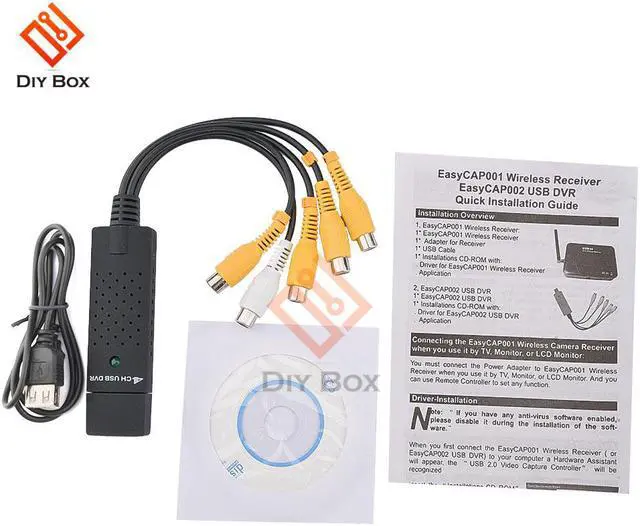 Alt view image 4 of 7 - 4 Channel USB Video Capture Card DVR For CCTV Camera Monitor DVD 4CH Usb Dvr Cards Board To VHS Video Recording PAL /NTSC