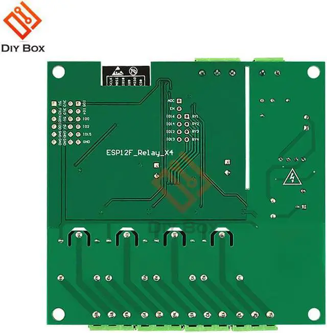 Alt view image 3 of 4 - ESP8266 ESP-12F WIFI Relay Module 4 Channel AC90-250V/DC7-30V/5V Delay Relay Switch  For ARDUINO IDE Smart Home IOT Remote