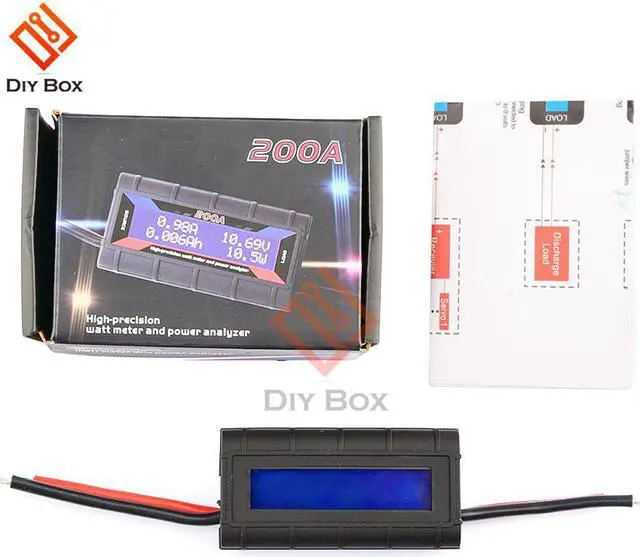 Main image of 200A Voltmeter Ammeter RC Car Tester Voltage Power Energy Electric Current Monitor Meter Digital Wattmeter DC 0-60V