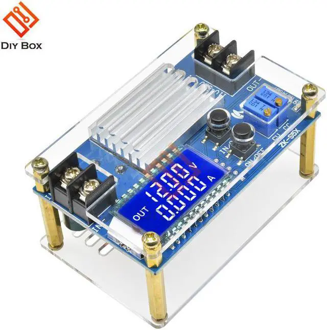 Alt view image 3 of 7 - DC-DC DC 9 -45V to 10 -50V 5A Step Up Power Supply Module Adjustable Boost Adapter CV/CC Converter LCD Display with Case