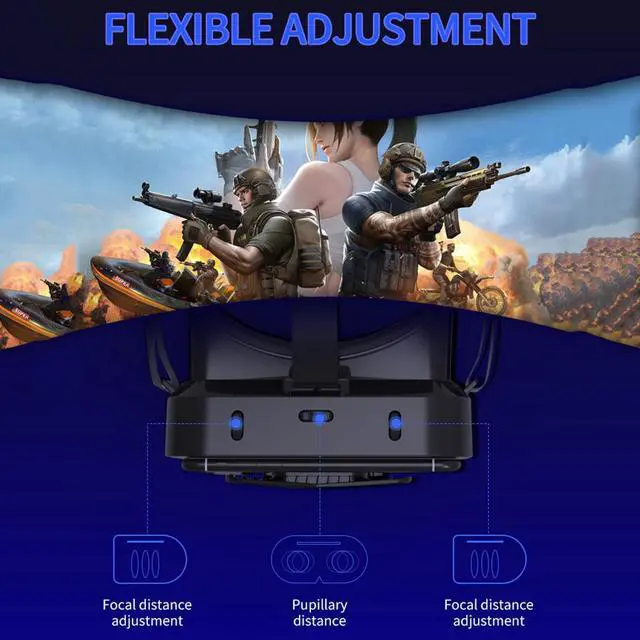 Alt view image 3 of 7 - Lunettes de réalité virtuelle 3D VR, pour Smartphone Android/WIN/IOS, 4.7-7.0 pouces, pour jeux vidéo et films sur téléphone