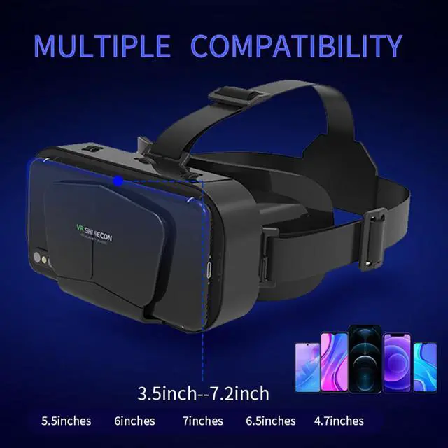 Alt view image 2 of 7 - Lunettes de réalité virtuelle 3D VR, pour Smartphone Android/WIN/IOS, 4.7-7.0 pouces, pour jeux vidéo et films sur téléphone