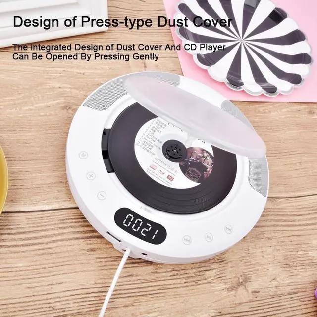 Alt view image 4 of 4 - Lecteur CD mural Portable, son Surround, Radio FM, lecteur de musique, télécommande, haut-parleur stéréo, pour la maison