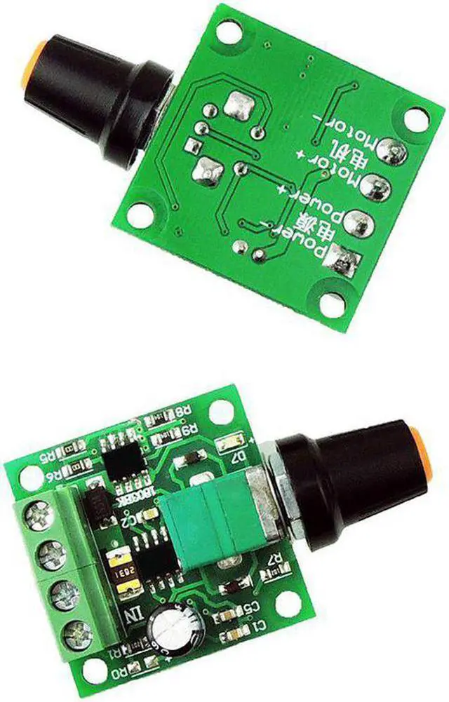 Main image of Mini contrôleur de vitesse de moteur PWM cc 1.8V-15V, basse tension 2A 30W, Module d'entraînement réglable PWM 3V 6V 12V