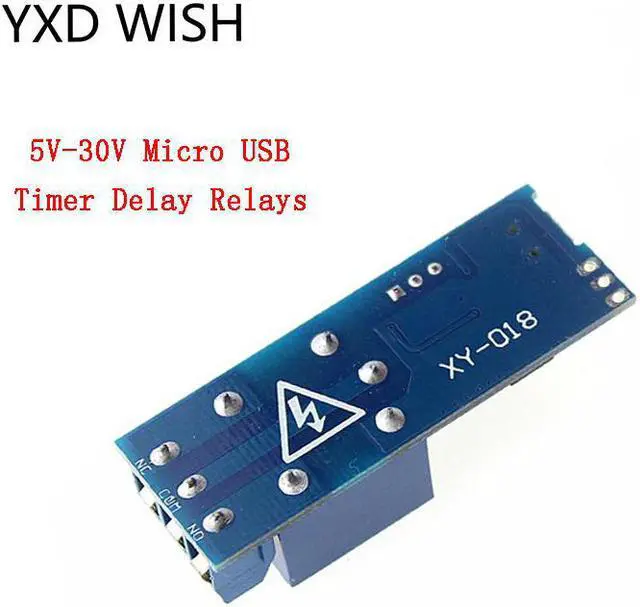 Alt view image 3 of 4 - Module de commande de relais de temporisation, Micro USB, 5V-30V, minuterie réglable