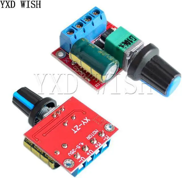 Main image of Contrôleur de vitesse de moteur, 5a 90W PWM 12V DC, Module DC-DC 4.5V-35V, régulateur de vitesse réglable, interrupteur de contrôle 24V