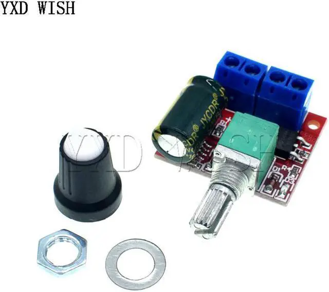 Alt view image 3 of 6 - Contrôleur de vitesse de moteur, 5a 90W PWM 12V DC, Module DC-DC 4.5V-35V, régulateur de vitesse réglable, interrupteur de contrôle 24V