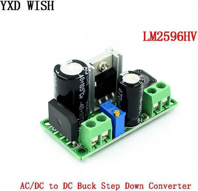 Main image of Module de convertisseur abaisseur AC/DC vers DC, 3v 3.3V 5V 6V 9V 12V 15V 24V DC 5V-50V, alimentation 3A réglable, LM2596HV