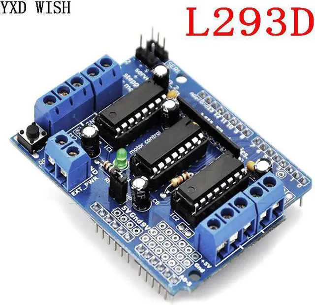 Main image of Panneau de commande de moteur L293D, panneau d'extension d'entraînement à 4 canaux pour arduino Mega2560