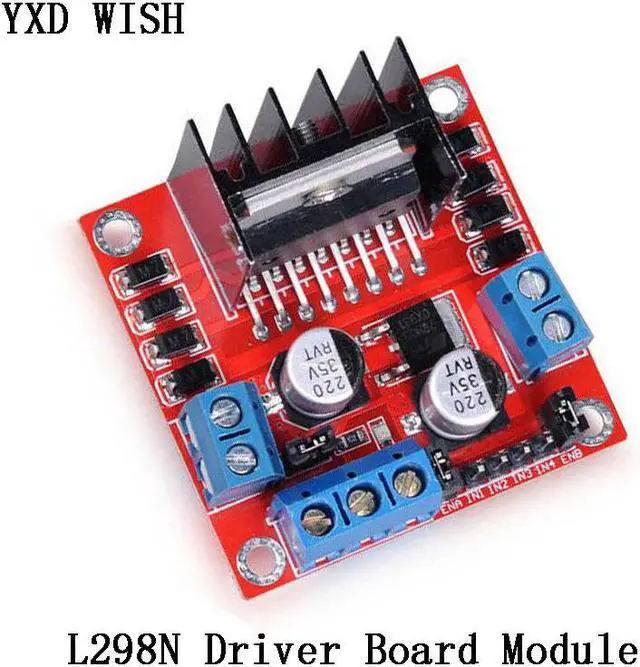 Alt view image 3 of 6 - L298N Module de carte de conducteur de moteur L298 moteur pas à pas voiture intelligente platine de prototypage Peltier L298N haute puissance pour pilote de moteur Arduino