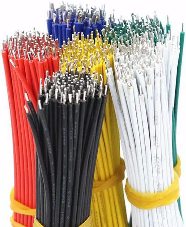 Alt view image 2 of 6 - Lot de 100 câbles de soudure de PCB plaqués étain, fils conducteurs en étain de 20cm, connecteur 1007-26AWG