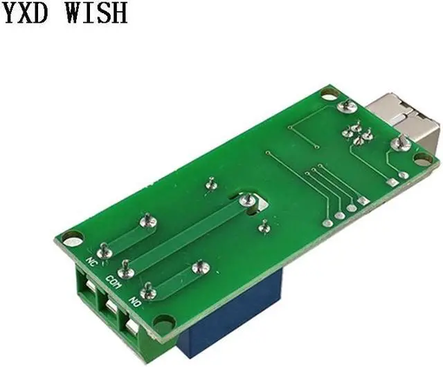 Alt view image 3 of 6 - Module relais USB 5 V 1 canal, contrôle Programmable par ordinateur pour maison intelligente, carte relais 5 V 1 voie