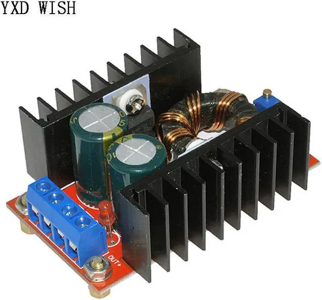 Alt view image 3 of 6 - Convertisseur Boost 150W DC-DC, alimentation électrique 10-32V à 12-35V 10a, panneau de Charge de tension pour ordinateur portable, régulateur de tension réglable