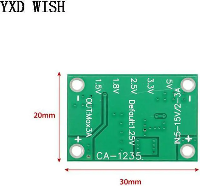 Alt view image 3 of 6 - Module d'alimentation réglable CA1235, 5 pièces, Module d'alimentation Buck 1.25V 1.5 1.8 2.5 sortie 5V 5-16V entrée abaisseur