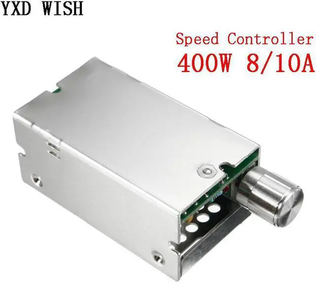 Alt view image 4 of 7 - Contrôleur de vitesse de moteur PWM réglable 400W, Module de régulateur de tension, interrupteur de commande, 12V/24V/36V/60V, 8a