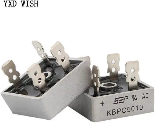 Alt view image 2 of 7 - Pont redresseur à Diode KBPC5010, 50a, 1000V, 5 pièces, KBPC 5010, Kits de bricolage