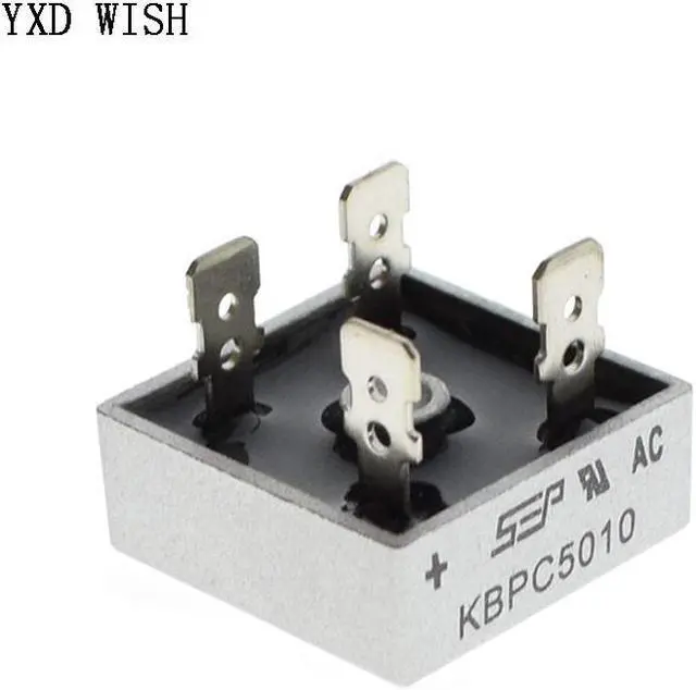 Alt view image 4 of 7 - Pont redresseur à Diode KBPC5010, 50a, 1000V, 5 pièces, KBPC 5010, Kits de bricolage